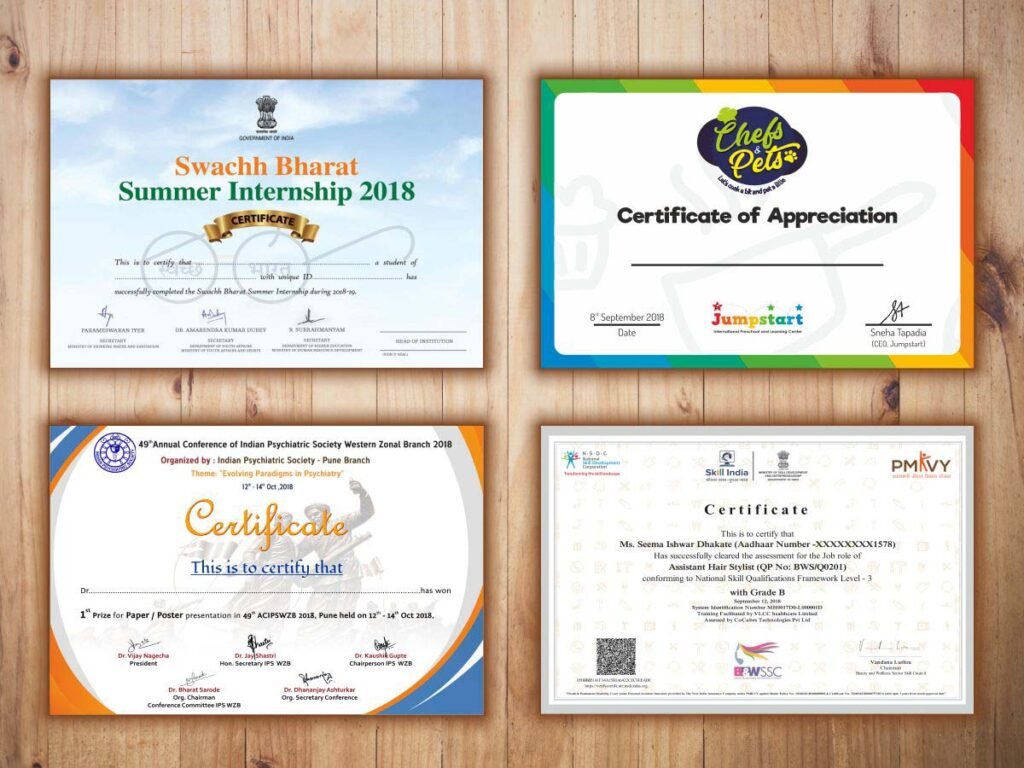 Certificate Printing Sunbury
