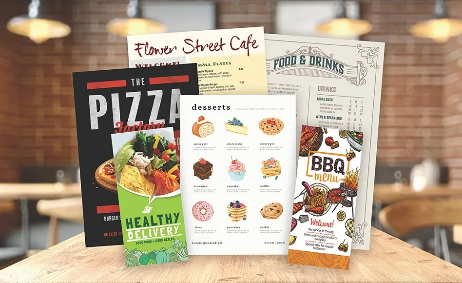 Menu Printing Sunbury